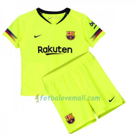 Levné FC Barcelona Dětské Venkovní Fotbalové dresy 2018-2019 Krátký Rukáv